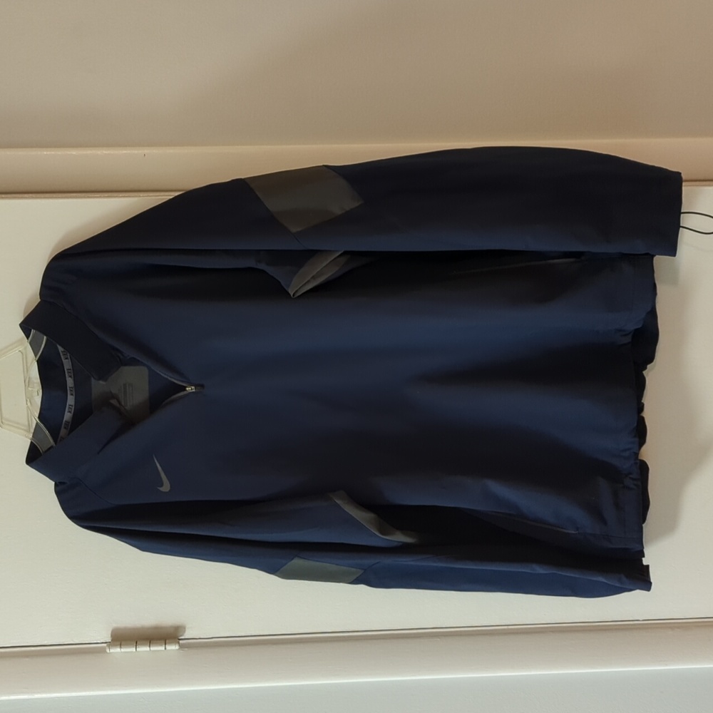 Nike Men's 1/4 Zip Pullover Windbreaker Navy Size XL